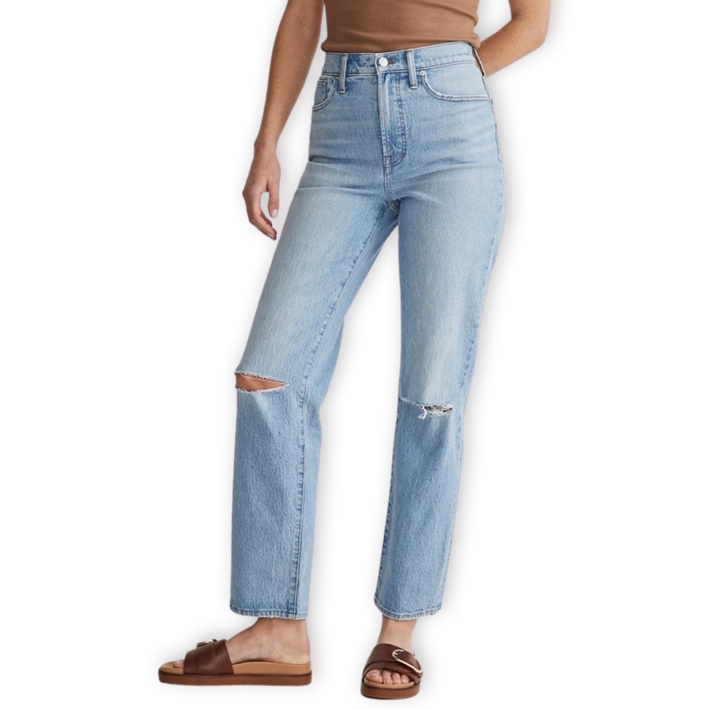 Madewell The Perfect Vintage Straight Jean in Westanna Wash NJ180 W 28” - Picture 5 of 16